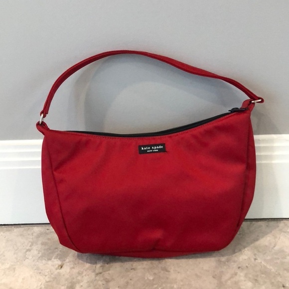 Kate Spade Red Moon Bag Zipper Closure - Picture 1 of 5